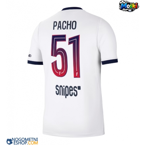 Moški Nogometni dresi Paris Saint-Germain Willian Pacho #51 Gostujoči 2026-27 Kratek Rokav